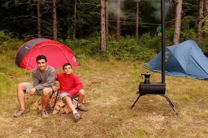 Implantation du bivouac pour plusieurs nuits dans une forêt magnifique, avec des Hêtres centenaires (Moins grande certe que celle d'Iraty, mais....quand même!)
